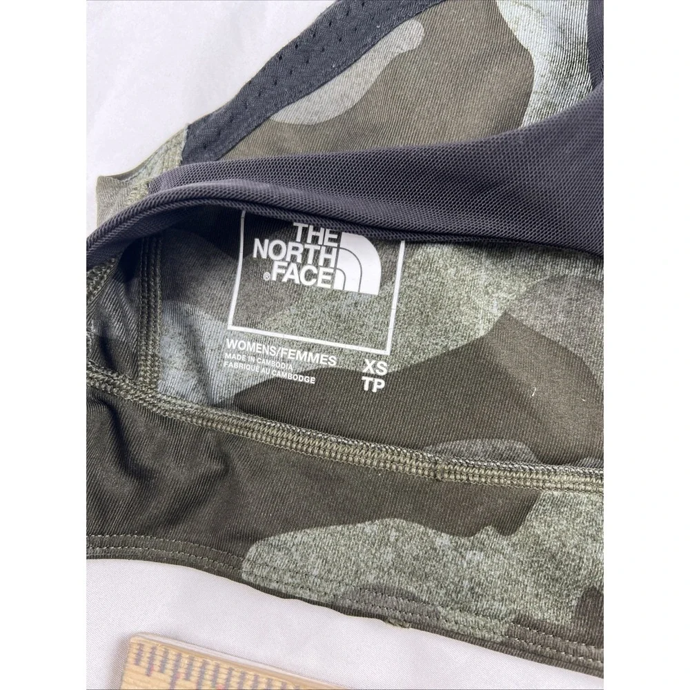Small North Face‎ Women's Olive Green And Black Cam Movement Sports Bra Size XS